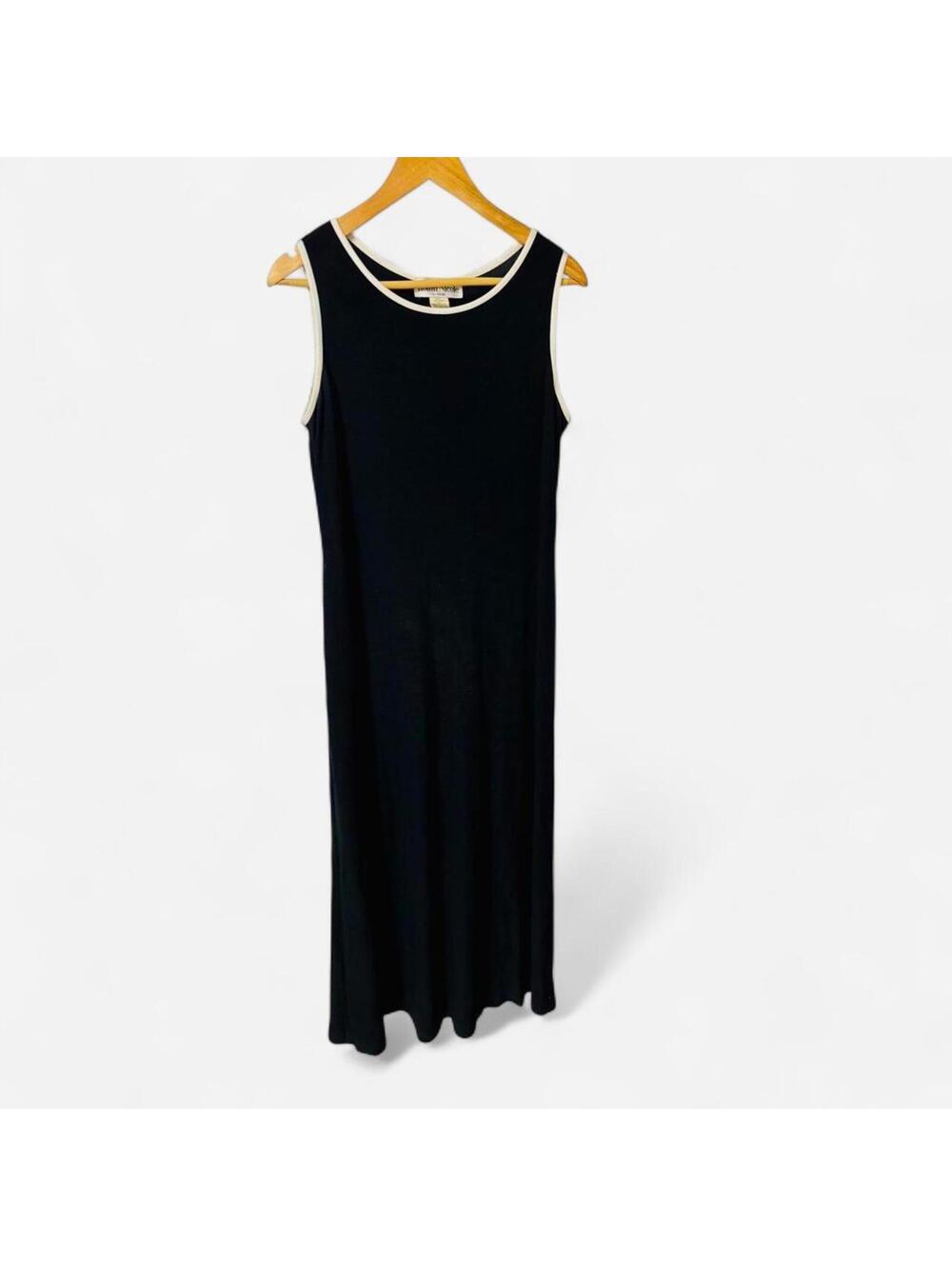 Vintage Ronni Nicole Black Stretch Maxi Dress